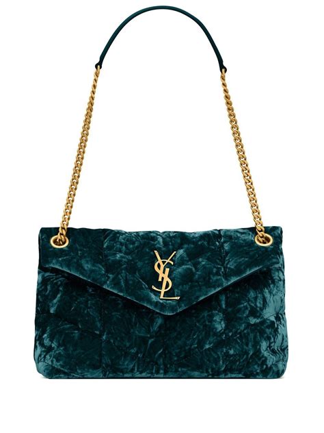 ysl teal velvet clutch|ysl tuxedo bag.